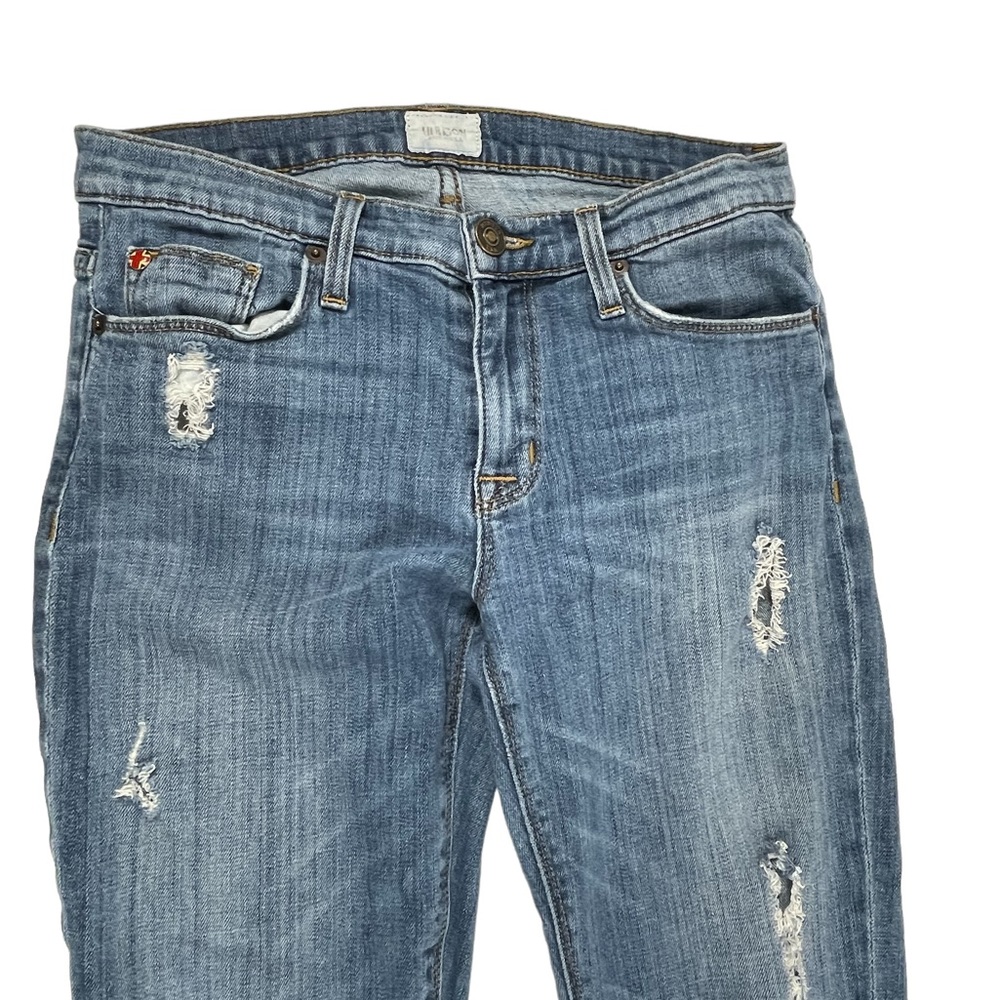 Hudson Jeans Blue Cropped Ankle Skinny Jeans - Picture 5 of 9